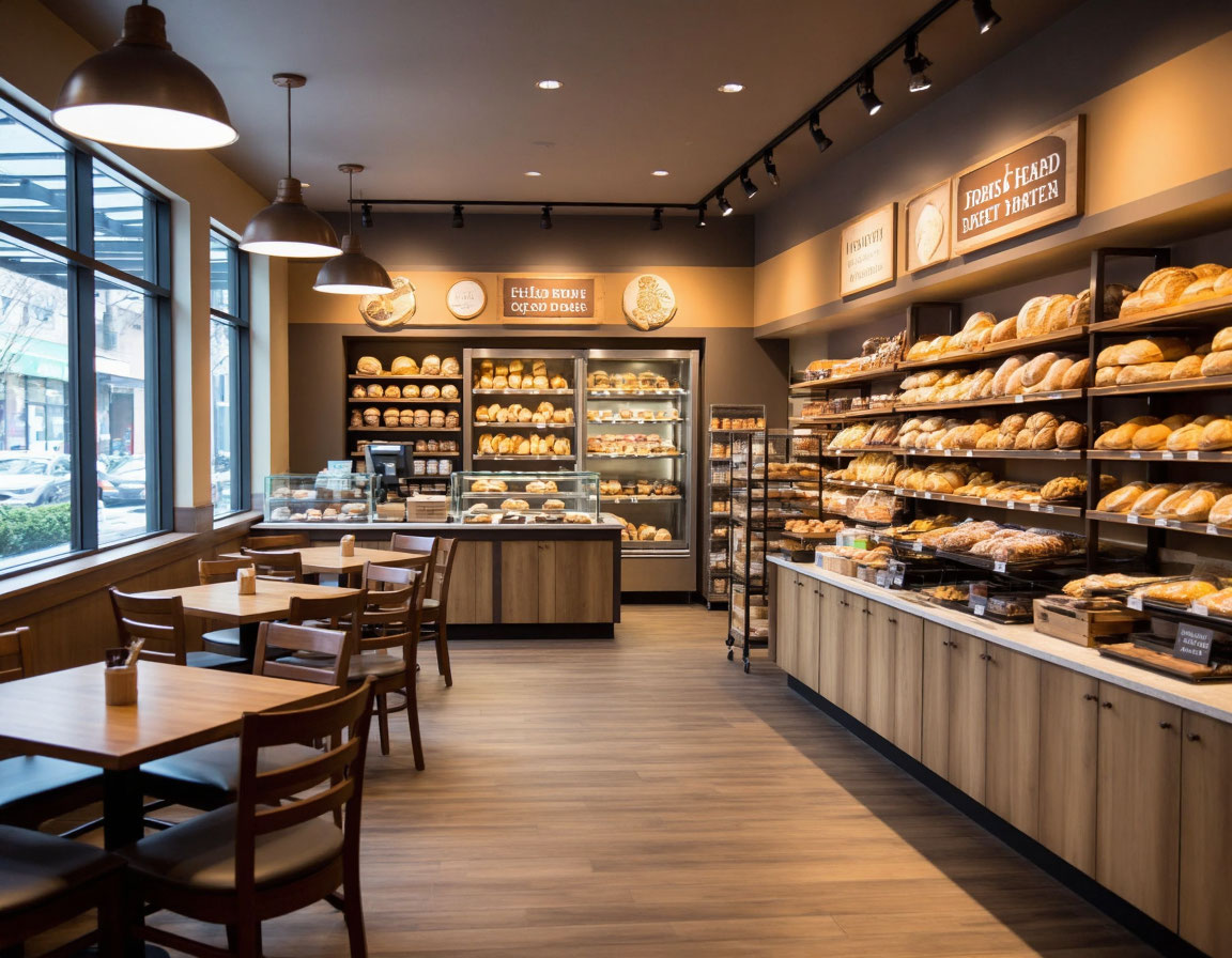 Accessible restaurant entrance with ramp